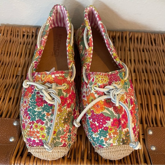 Sperry Top Sider Shoes Womens 8 Floral Espadrille Flats STS91860 Multicolor - Picture 4 of 9